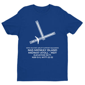 NAS MIDWAY (MDY; PMDY) in MIDWAY ATOLL c.1975  T-Shirt