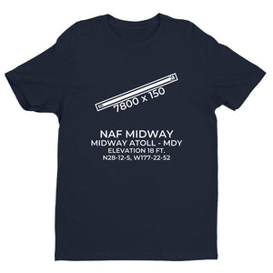 NAF MIDWAY (MDY; PMDY) in MIDWAY ATOLL c.1980 T-Shirt