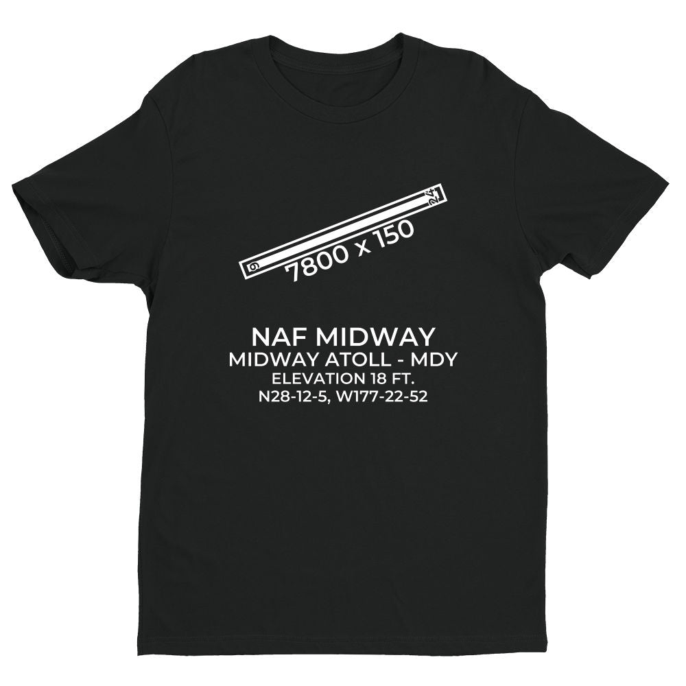 NAF MIDWAY (MDY; PMDY) in MIDWAY ATOLL c.1980 T-Shirt