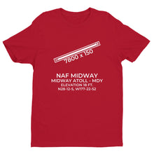 Load image into Gallery viewer, NAF MIDWAY (MDY; PMDY) in MIDWAY ATOLL c.1980 T-Shirt