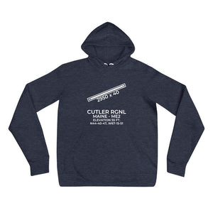 ME2 facility map in CUTLER; MAINE Hoodie