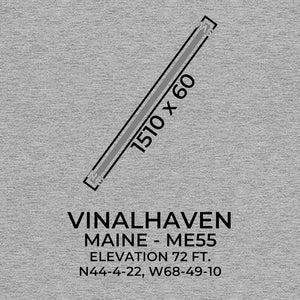me55 vinalhaven me t shirt, Gray