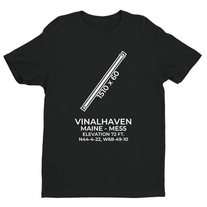 me55 vinalhaven me t shirt, Black