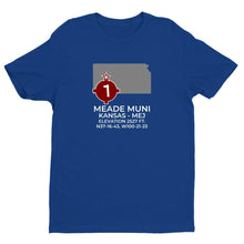 Load image into Gallery viewer, MEJ facility map in MEADE; KANSAS, Royal Blue