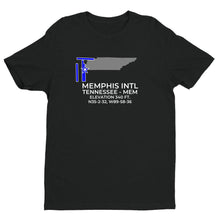 Load image into Gallery viewer, MEM facility map in MEMPHIS; TENNESSEE, Black