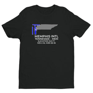 MEM facility map in MEMPHIS; TENNESSEE, Black
