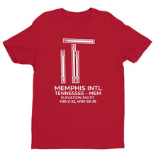 Load image into Gallery viewer, mem memphis tn t shirt, Red