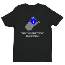 Load image into Gallery viewer, MORGANTOWN MUNI-WALTER L BILL HART FLD near MORGANTOWN; WEST VIRGINIA (MGW; KMGW) T-Shirt