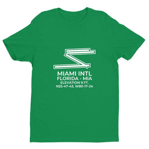 mia miami fl t shirt, Green