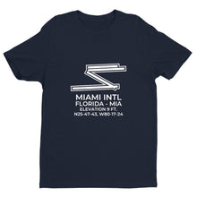 Load image into Gallery viewer, mia miami fl t shirt, Navy