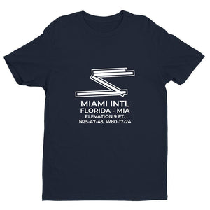 mia miami fl t shirt, Navy