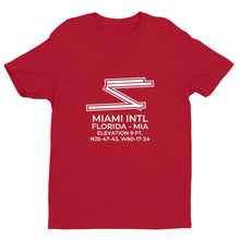 Load image into Gallery viewer, mia miami fl t shirt, Red