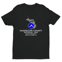 Load image into Gallery viewer, MKG facility map in MUSKEGON; MICHIGAN, Black