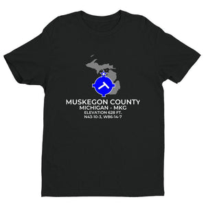 MKG facility map in MUSKEGON; MICHIGAN, Black