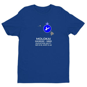MKK facility map in KAUNAKAKAI; HAWAII, Royal Blue