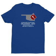Load image into Gallery viewer, MKO facility map in MUSKOGEE; OKLAHOMA, Royal Blue