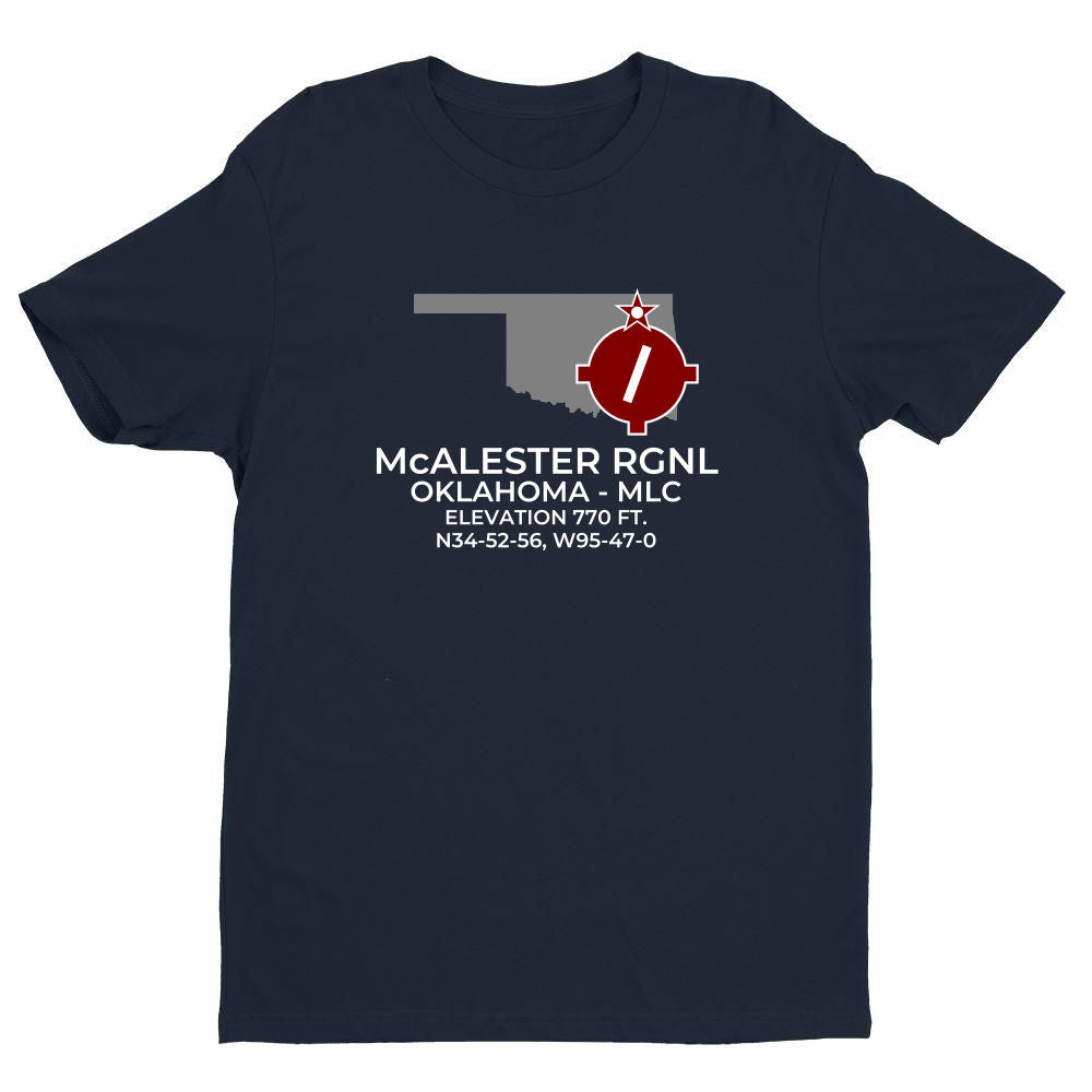 MC ALESTER RGNL near McALESTER; OKLAHOMA (MLC; KMLC) T-Shirt