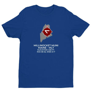 MLT facility map in MILLINOCKET; MAINE, Royal Blue