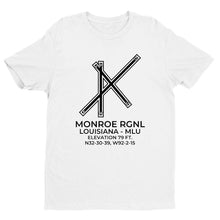 Load image into Gallery viewer, mlu monroe la t shirt, White