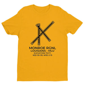 mlu monroe la t shirt, Yellow