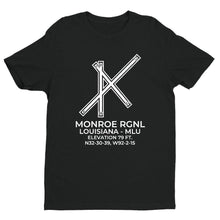 Load image into Gallery viewer, mlu monroe la t shirt, Black