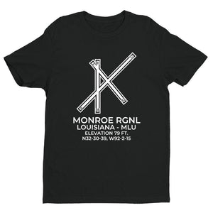 mlu monroe la t shirt, Black