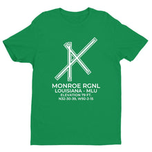 Load image into Gallery viewer, mlu monroe la t shirt, Green