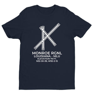 mlu monroe la t shirt, Navy