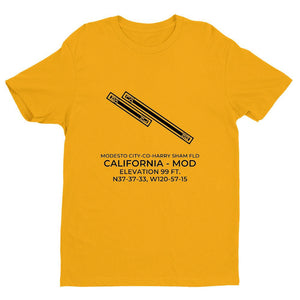 mod modesto ca t shirt, Yellow