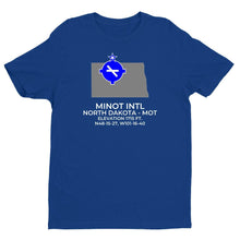 Load image into Gallery viewer, MOT facility map in MINOT; NORTH DAKOTA, Royal Blue