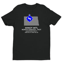Load image into Gallery viewer, MOT facility map in MINOT; NORTH DAKOTA, Black