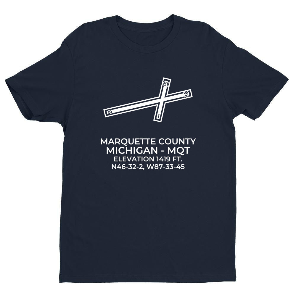 MARQUETTE COUNTY (MQT; KMQT) in NEGAUNEE; MICHIGAN (MI) c.1980s T-Shirt