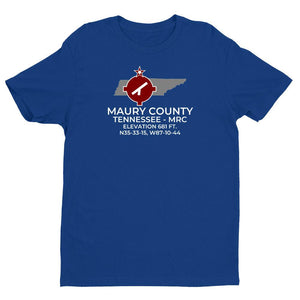 MRC facility map in COLUMBIA/MOUNT PLEASANT; TENNESSEE, Royal Blue
