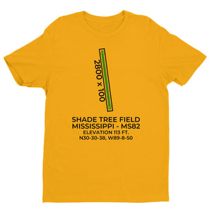 SHADE TREE FIELD (MS82) near GULFPORT; MISSISSIPPI (MS) T-Shirt
