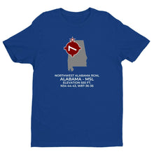 Load image into Gallery viewer, MSL facility map in MUSCLE SHOALS; ALABAMA, Royal Blue
