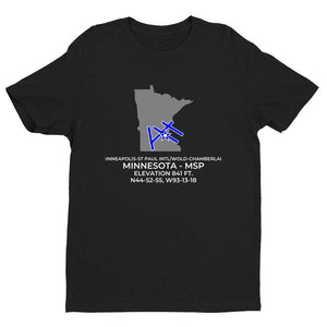 MSP facility map in MINNEAPOLIS; MINNESOTA, Black