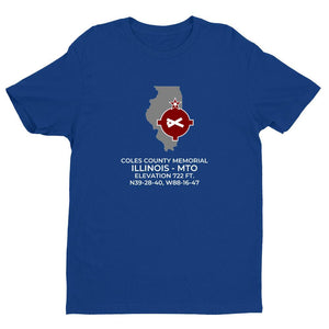 MTO facility map in MATTOON/CHARLESTON; ILLINOIS, Royal Blue
