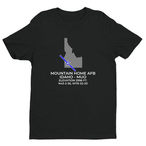 MUO facility map in MOUNTAIN HOME; IDAHO, Black