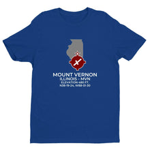 Load image into Gallery viewer, MVN facility map in MOUNT VERNON; ILLINOIS, Royal Blue