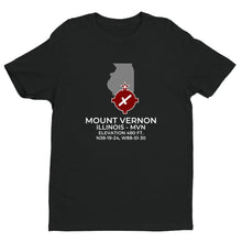Load image into Gallery viewer, MVN facility map in MOUNT VERNON; ILLINOIS, Black
