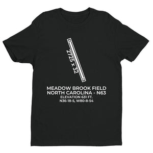 n63 walnut cove nc t shirt, Black