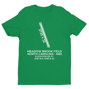 n63 walnut cove nc t shirt, Green