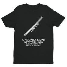 Load image into Gallery viewer, n66 oneonta ny t shirt, Black