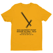 Load image into Gallery viewer, NAS QUONSET POINT (NCO; OQU; KOQU) in QUONSET POINT; RHODE ISLAND (RI) T-Shirt