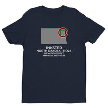 Load image into Gallery viewer, ND24 facility map in INKSTER; NORTH DAKOTA, Navy