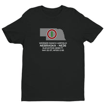 Load image into Gallery viewer, WERNER RANCH AIRFIELD near ANSELMO; NEBRASKA (NE36) T-Shirt