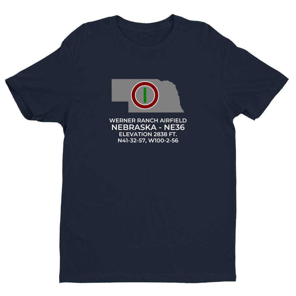 WERNER RANCH AIRFIELD near ANSELMO; NEBRASKA (NE36) T-Shirt