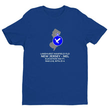 Load image into Gallery viewer, NEL facility map in LAKEHURST; NEW JERSEY, Royal Blue