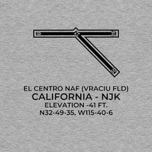 Load image into Gallery viewer, njk el centro ca t shirt, Gray
