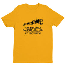 Load image into Gallery viewer, F-14 at NAS MIRAMAR (NKX; KNKX) near SAN DIEGO; CALIFORNIA (CA) c.1990 T-Shirt